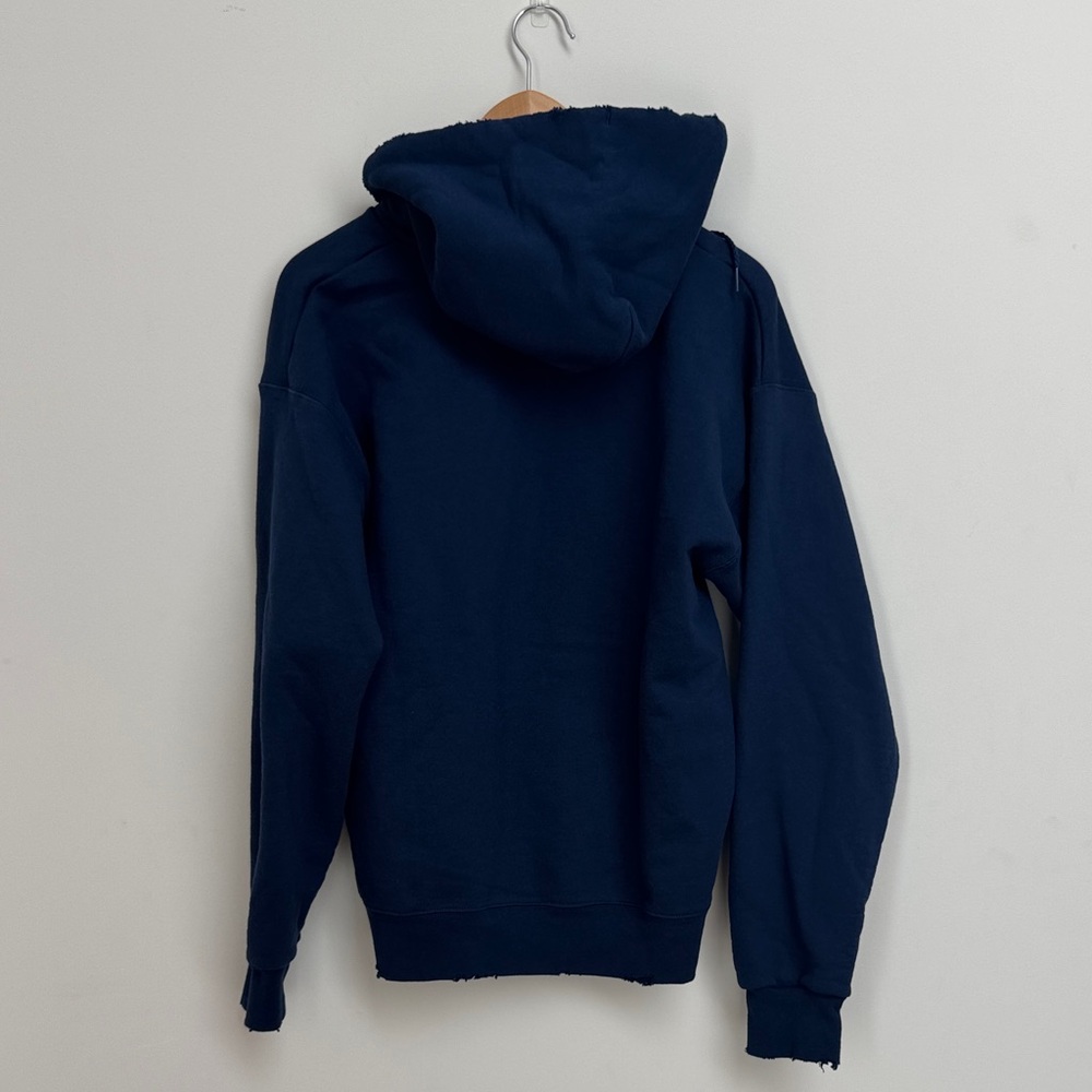 RARE Maxton Hall Lacrosse Hoodie M Navy Frayed Edge Amazon Prime Show Fan Merch - Picture 7 of 7
